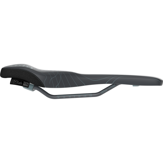 SQlab 6OX ERGOWAVE active MTB-Sattel ltd. ION Edition in schwarz, Seitenprofil