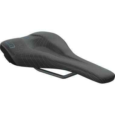 SQlab 6OX ERGOWAVE active MTB-Sattel ION ltd. Edition in schwarz, Dreiviertelansicht