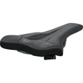 SQlab 6OX ERGOWAVE active MTB saddle ION ltd. Edition in black and dark grey