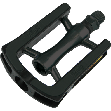 SQlab 521 city bike platform pedal size S in black, three-quarter view