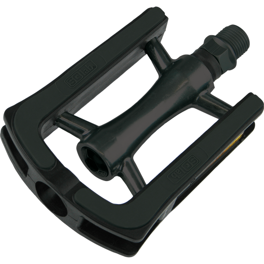 SQlab 521 city bike platform pedal size S in black, three-quarter view