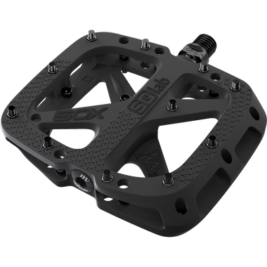 SQlab 5OX MTB platform pedal in black with replaceable pins and fiber-reinforced composite body
