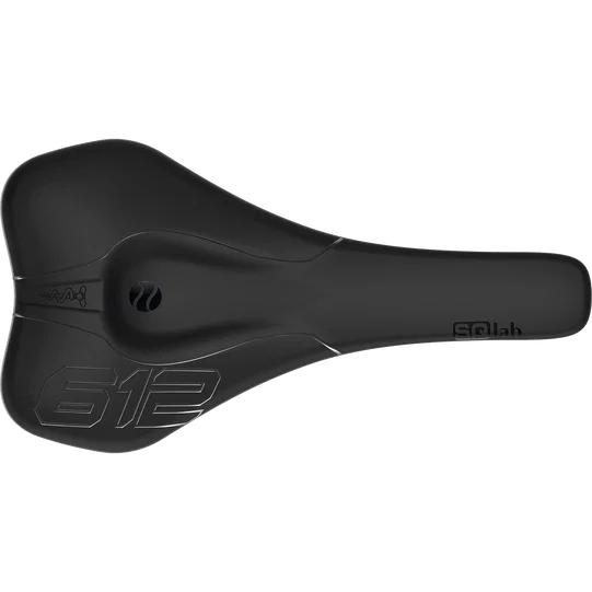 SQlab 612 ERGOWAVE® Carbon Fahrradsattel in schwarz, Draufsicht