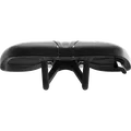 SQlab 612 ERGOWAVE Carbon Fahrradsattel in schwarz, Frontansicht mit Carbonschienen