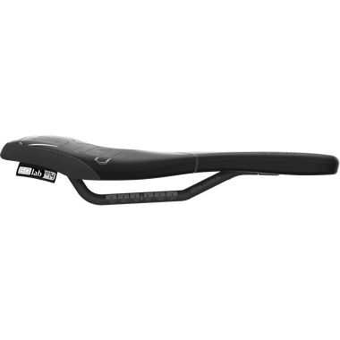 SQlab 611 ERGOWAVE Carbon MTB saddle 14cm in matte black, side view