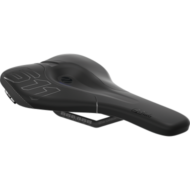 SQlab 611 ERGOWAVE Carbon MTB saddle in matte black with carbon rails