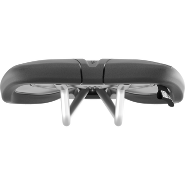 SQlab 611 ERGOWAVE CrMo bicycle saddle in black with chromoly rails