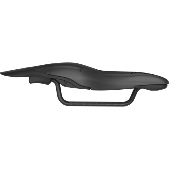 SQlab 613 Ergowave R Triathlon-Sattel in schwarz, Seitenansicht