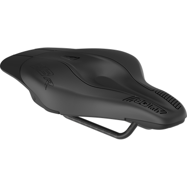 SQlab 613 Ergowave R Triathlon-Sattel in schwarz, Dreiviertelansicht