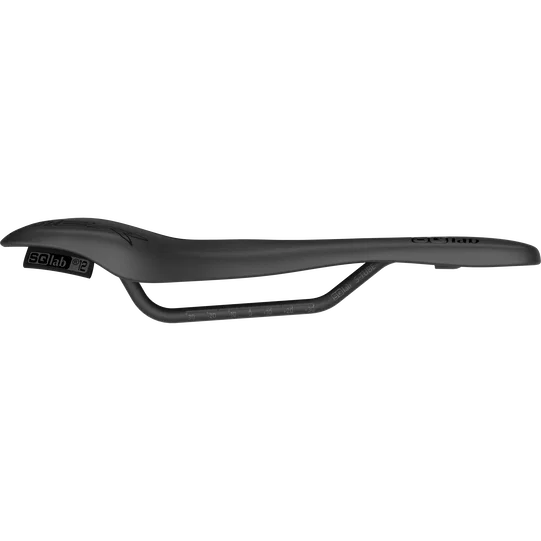SQlab 612 ERGOWAVE® R road racing saddle in black, side view