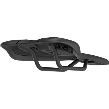 SQlab 612 ERGOWAVE® R road bike saddle in black with twin-rail system