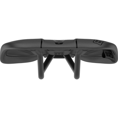 SQlab 612 ERGOWAVE® R road bike saddle in black, front view