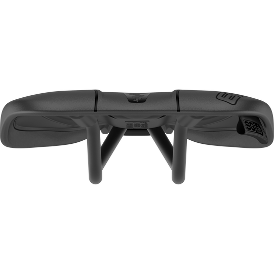 SQlab 612 ERGOWAVE® R road bike saddle in black, front view