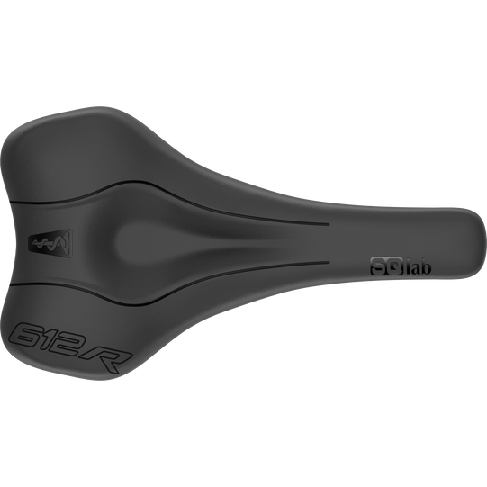 SQlab 612 ERGOWAVE® R ergonomic road racing saddle in black