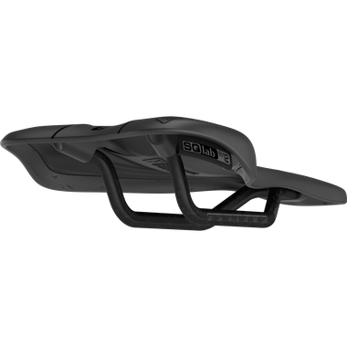 SQlab 612 ERGOWAVE® R Carbon road bike saddle in black with carbon rails
