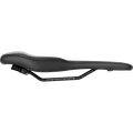SQlab 610 ERGOLUX® active 2.1 bicycle saddle in black, side profile view