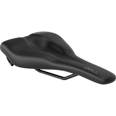 SQlab 610 ERGOLUX active 2.1 Fahrradsattel in schwarz mit Wellenform und Active-Technologie