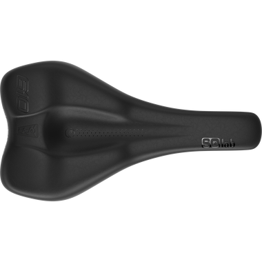 SQlab 610 ERGOLUX active 2.1 Fahrradsattel in schwarz, Draufsicht