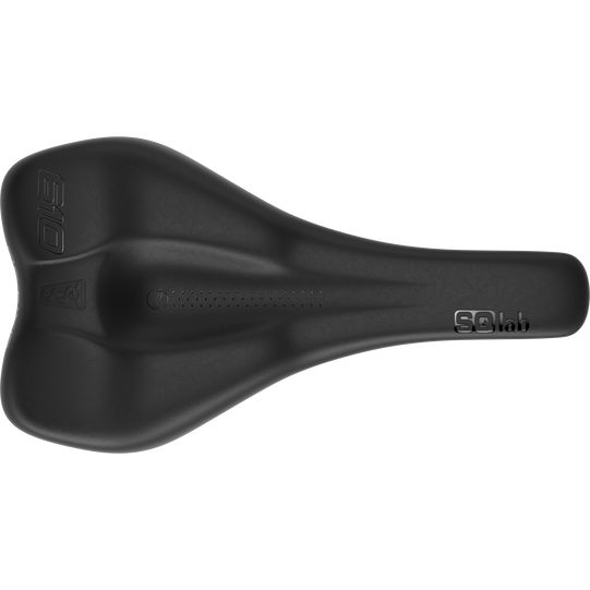 SQlab 610 ERGOLUX active 2.1 Fahrradsattel in schwarz, Draufsicht
