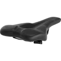 SQlab 610 ERGOLUX active bike saddle in black with two-stage wave profile and active technology