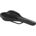 SQlab 610 Infinergy M-D active bike saddle in black, three-quarter view