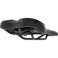 SQlab 610 Infinergy M-D active bike saddle in black, three-quarter view