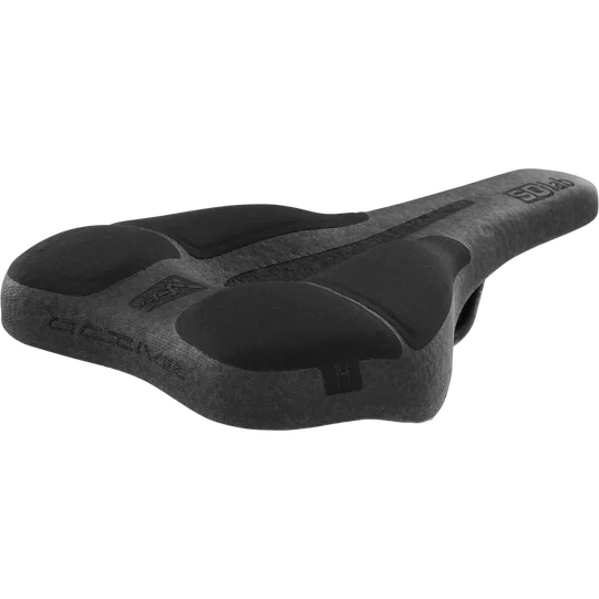 SQlab 610 Infinergy® active M-D bicycle saddle in black