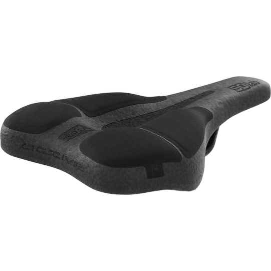 SQlab 610 Infinergy® active M-D bicycle saddle in black