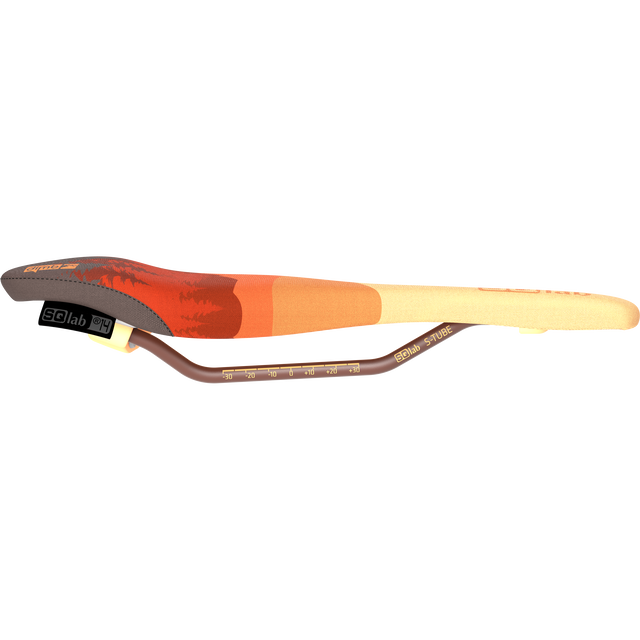 SQlab 611 Ergowave active 2.1 ltd. Fair on Trails MTB-Sattel in orange, terrakotta und creme