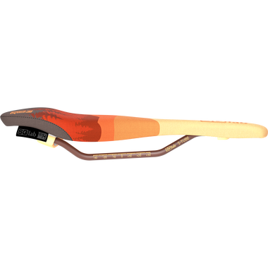 SQlab 611 Ergowave active 2.1 ltd. Fair on Trails MTB-Sattel in orange, terrakotta und creme