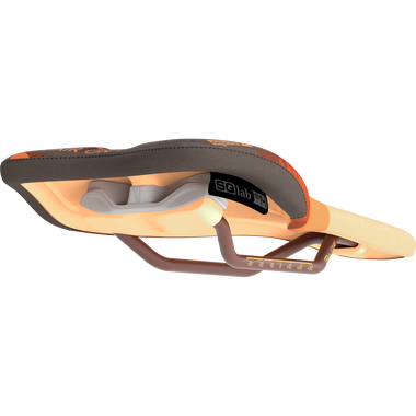 SQlab 611 Ergowave active 2.1 ltd. Fair on Trails MTB-Sattel in braun und pfirsichorange