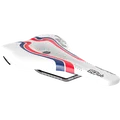 SQlab 612 Ergowave active 2.1 ltd. Wardy bike saddle in white, red and navy blue