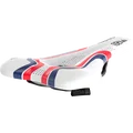 SQlab 612 Ergowave active 2.1 ltd. Wardy bike saddle in white, red and navy blue