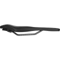 SQlab 614 ERGOWAVE® active gravel saddle in black, side view with S-TUBE rail
