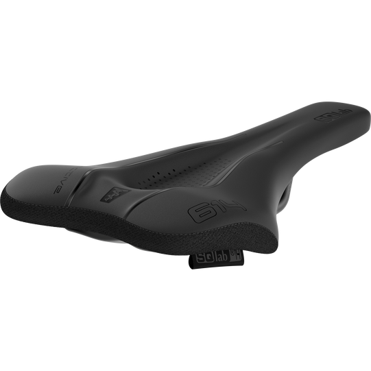 SQlab 614 ERGOWAVE active 2.1 gravel bike saddle in black with Kevlar reinforcement