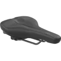 SQlab 602 ERGOLUX active 2.1 bicycle saddle in black with active comfort system and pressure-relief profile