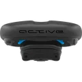 SQlab 602 ERGOLUX active bicycle saddle in charcoal black and blue with active pivot system