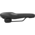 SQlab 602 M-D active 2.1 bike saddle 15cm in black, side view