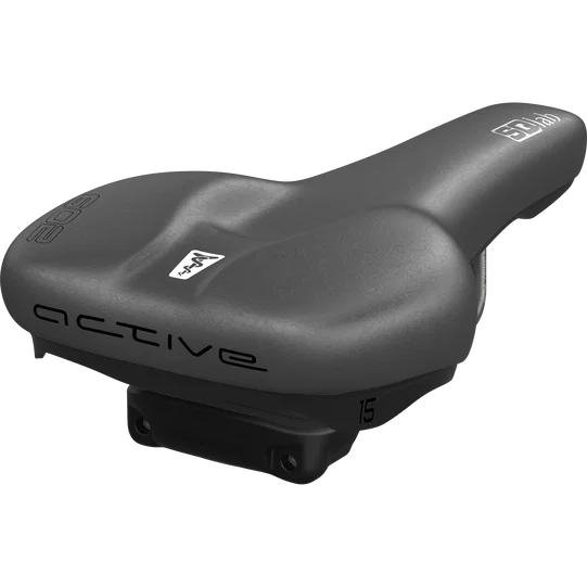 SQlab 602 M-D active 2.1 bike saddle 15cm in black with active comfort system