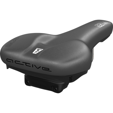 SQlab 602 M-D active 2.1 bike saddle 15cm in black with active comfort system