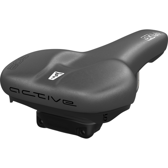 SQlab 602 M-D active 2.1 bike saddle 15cm in black with active comfort system