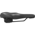 SQlab 621 ERGOLUX active 2.1 comfort saddle 18cm in black, side view