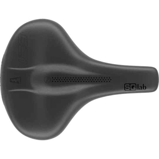 SQlab 621 ERGOLUX® active 2.1 bicycle saddle in matte black