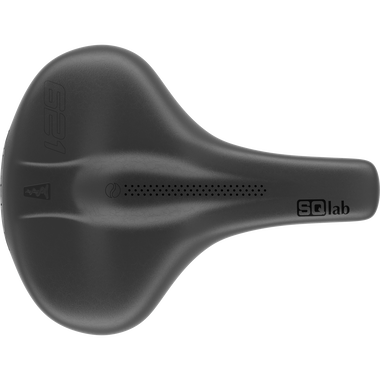 SQlab 621 ERGOLUX® active 2.1 bicycle saddle in matte black