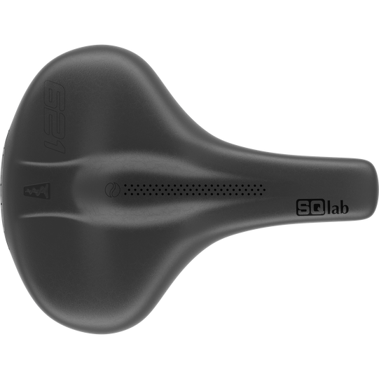 SQlab 621 ERGOLUX® active 2.1 bicycle saddle in matte black