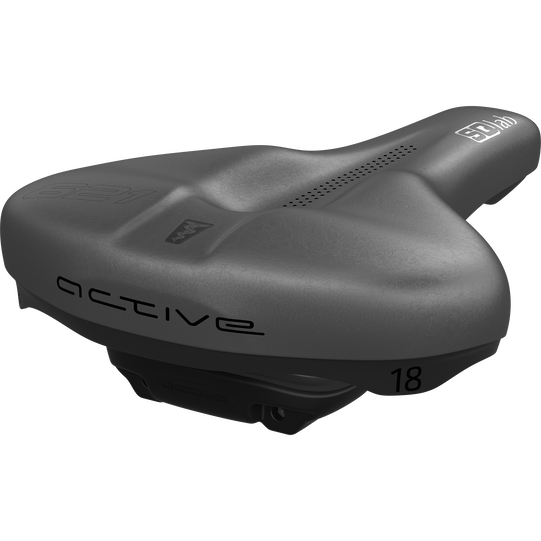 SQlab 621 ERGOLUX active bicycle saddle 18cm in dark charcoal grey