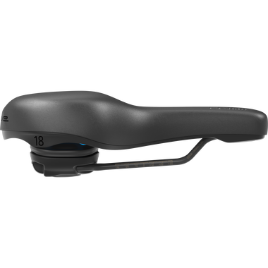 SQlab 621 M-D active 2.1 bicycle saddle 18cm in black with active comfort system