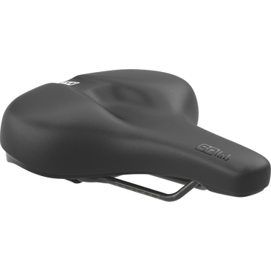 SQlab 621 M-D active 2.1 bike saddle with pressure relief channel in black