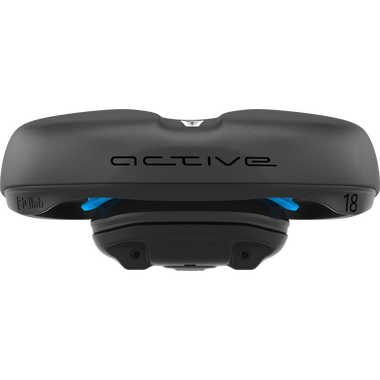 SQlab 621 M-D active bike saddle 18cm in black and blue
