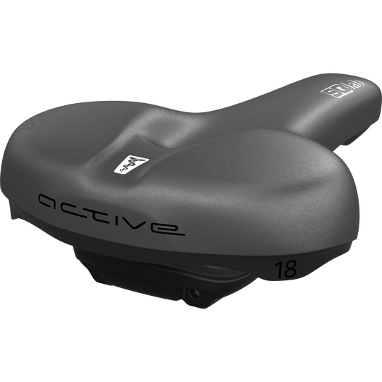 SQlab 621 M-D active bicycle saddle 18cm in dark grey with M-D relief channel